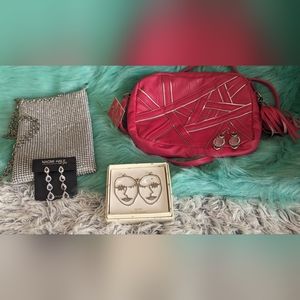 Purse and earrings bundle